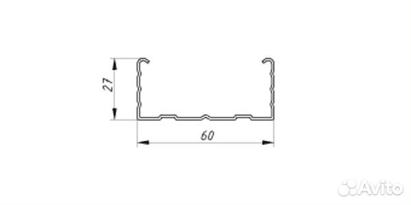 Профиль 548058954 статус madamsha. Кнауф-профиль ПП 60/27 чертеж. Профиль ПП 60х27 чертеж. Профиль потолочный ПП 60х27 чертеж. Профиль 60х27 чертеж.