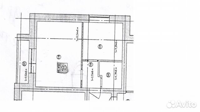 1-к квартира, 42 м², 3/4 эт.