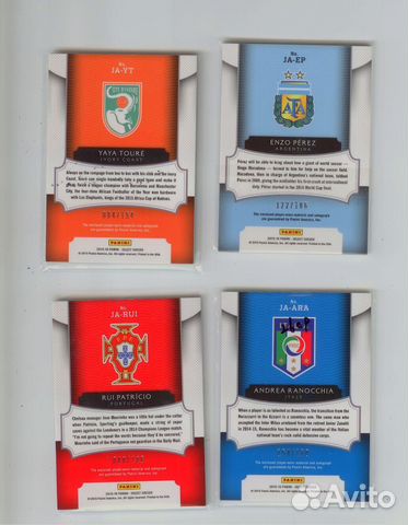 Карты по коллекции panini Select Soccer 2015 Карты по коллекции panini Select Soccer 2015