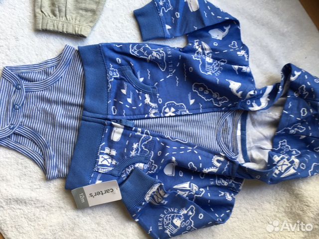Костюм теплый carters новый 72-78 12м