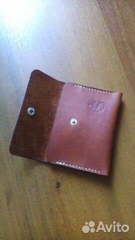 Кожаный кошелек handmade 100