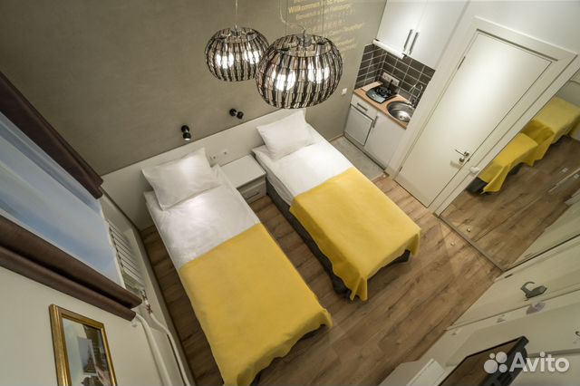 

Квартира-студия, 12 м², 2 кровати