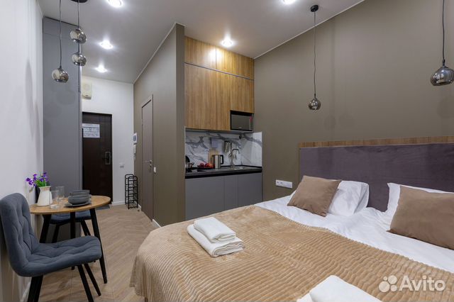 

Квартира-студия в апарт-отеле, 13,6 м², 1/4 эт.