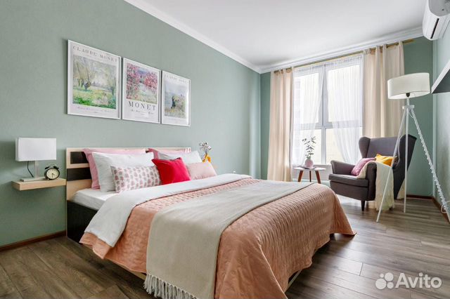 

1-к. квартира, 45 м², 2 кровати
