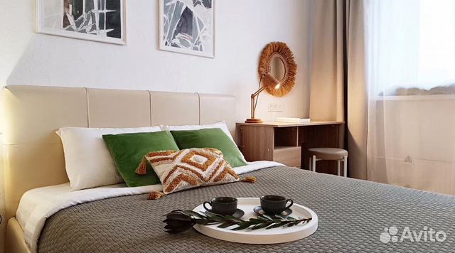 

1-к. квартира, 46 м², 2 кровати