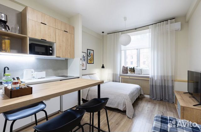 

Квартира-студия, 20 м², 2 кровати