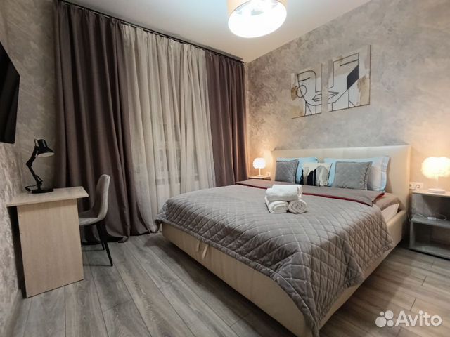 

1-к. квартира, 42 м², 2 кровати