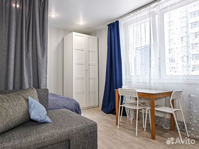 

Квартира-студия, 23 м², 2 кровати