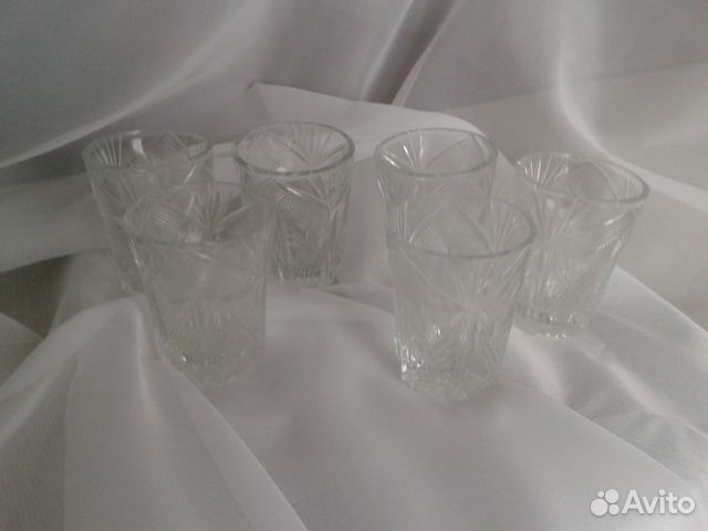 Рюмки хрустальные 6 шт