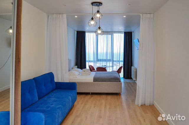 

Квартира-студия, 34 м², 2 кровати