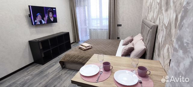 

Квартира-студия, 28 м², 2 кровати