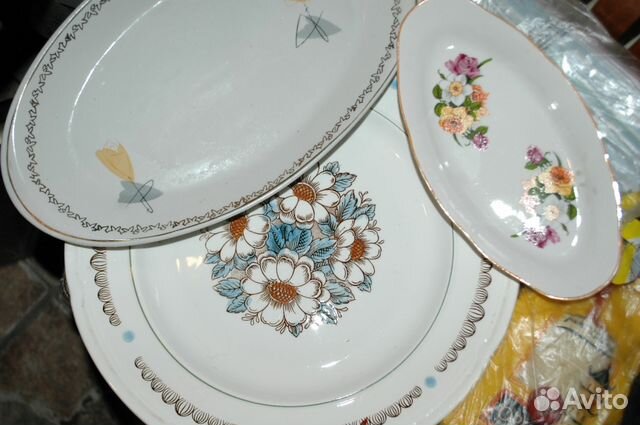 Посуда фарфор СССР, селедочницы, блюдо для рыбы Посуда фарфор СССР, селедочницы, блюдо для рыбы