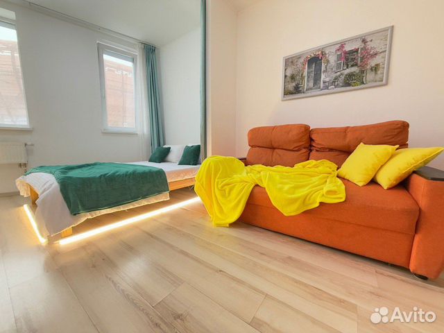 

Квартира-студия, 27 м², 2 кровати