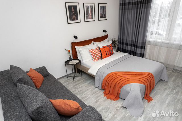 

1-к. квартира, 37 м², 2 кровати