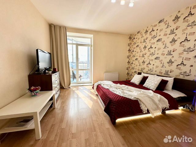 

1-к. квартира, 41,4 м², 2 кровати