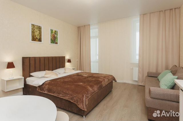 

Квартира-студия, 28 м², 2 кровати