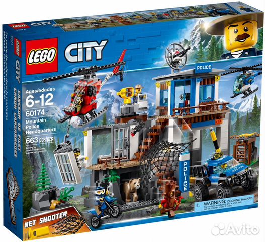 Lego City Лего 60174 Полицейский участок в горах Lego City Лего 60174 Полицейский участок в горах