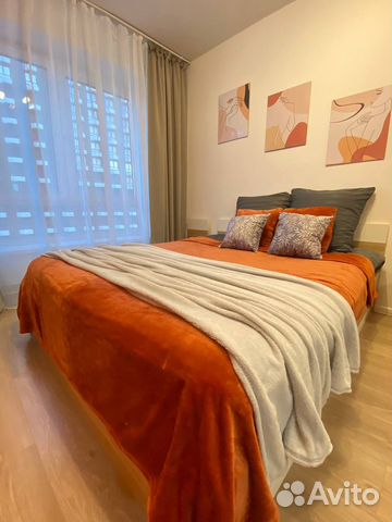 

1-к. квартира, 33,5 м², 2 кровати