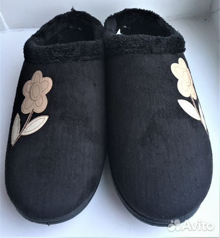 Тапочки тапки новые 40 - 41 р. супер теплые черные Тапочки тапки новые 40 - 41 р. супер теплые черные