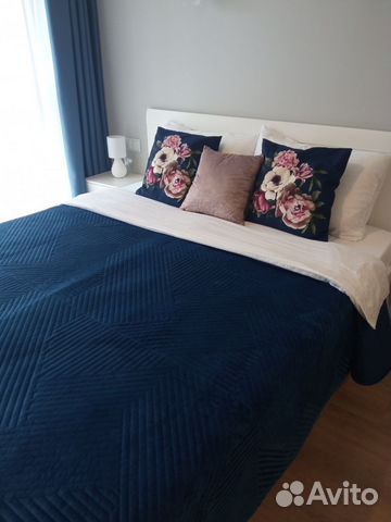 

1-к. квартира, 44 м², 2 кровати