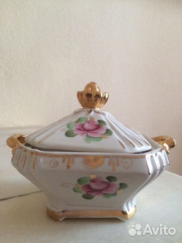 Шкатулка цветная гжель