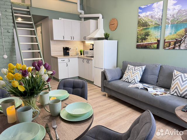 

1-к. квартира, 52 м², 3 кровати