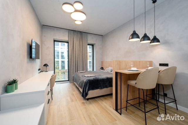 

Квартира-студия, 35 м², 1 кровать