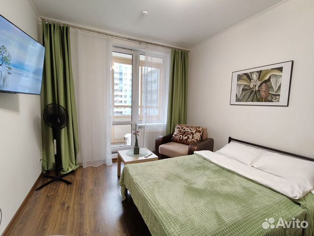 

Квартира-студия, 25 м², 2 кровати