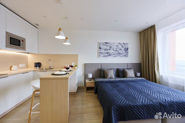 

Квартира-студия, 27 м², 1 кровать