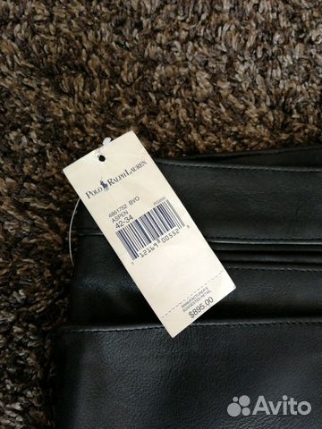 Кожаные штаны Polo Ralph Lauren 42-34 Кожаные штаны Polo Ralph Lauren 42-34