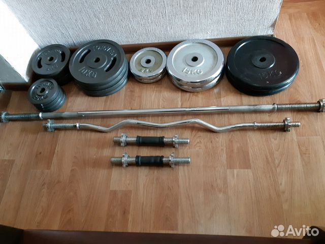 Штанга Barbell с блинами 130 кг