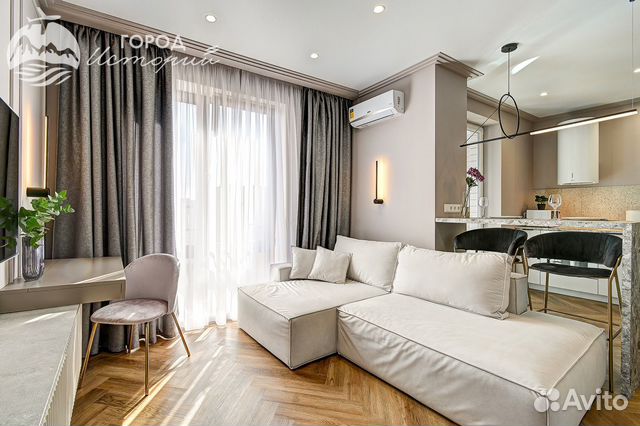 

1-к. квартира, 40 м², 2 кровати