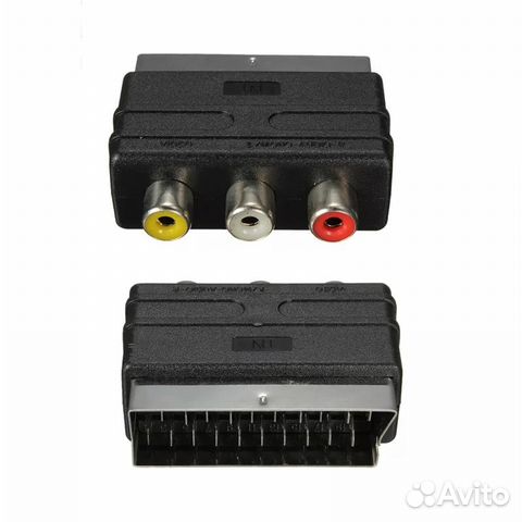Переходники Scart (Скарт) на 3RCA (тюльпан)