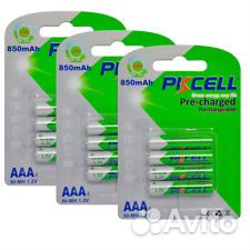 Новые аккумуляторы pkcell AAA 850/1000 mah