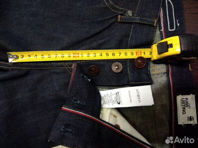 Джинсы G-Star Raw listing correct селведж