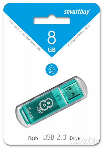 USB накопитель Smartbuy 8GB Glossy series Green