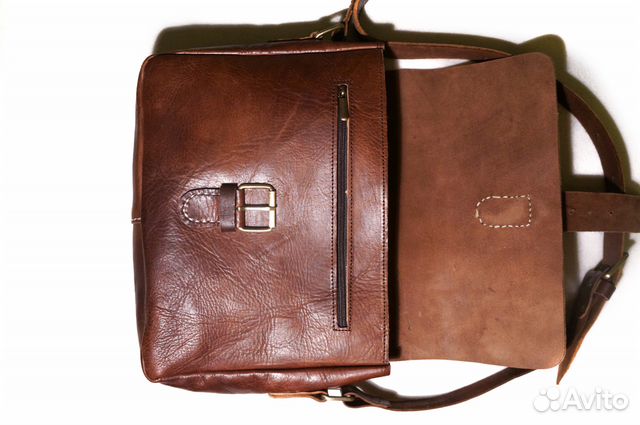 Сумка Мужская Кожаная Бычья Кожа Через Плечо Сумка Мужская Кожаная Бычья Кожа Через Плечо