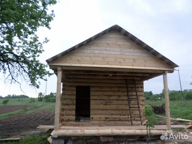 Сруб бани 4x4 + 2 м терраса. Доставка, установка Сруб бани 4x4 + 2 м терраса. Доставка, установка