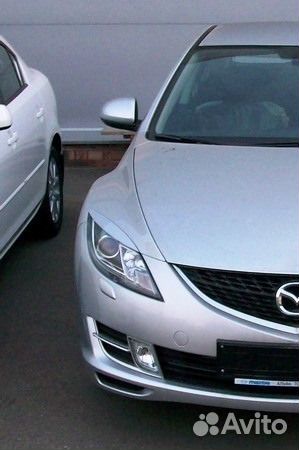 Накладки на фары (реснички) для Mazda 6 2007-2012