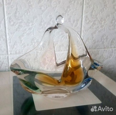 Конфетница цветное стекло Конфетница цветное стекло