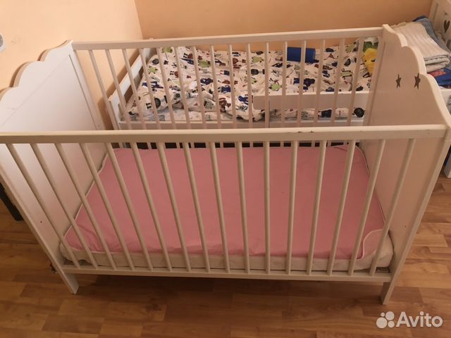 Кроватка IKEA с матрасом