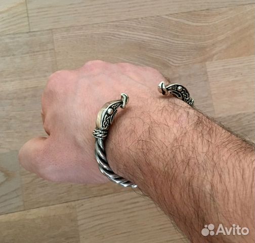 Браслет викингов или браслет Рагнара из нейзильбер Браслет викингов или браслет Рагнара из нейзильбер