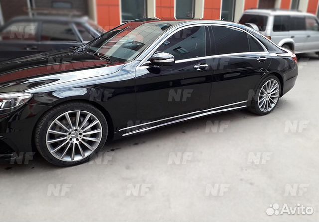 Накладки на пороги AMG Mercedes S222 Накладки на пороги AMG Mercedes S222