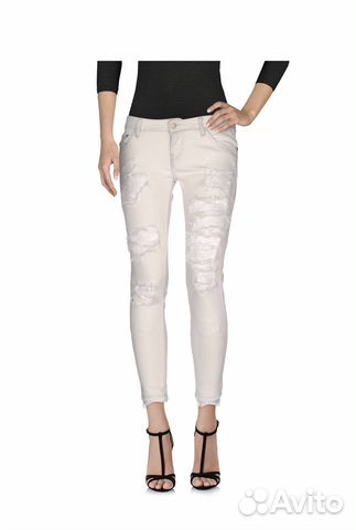 Джинсы с кружевом Carolina Wyser made in italy 29