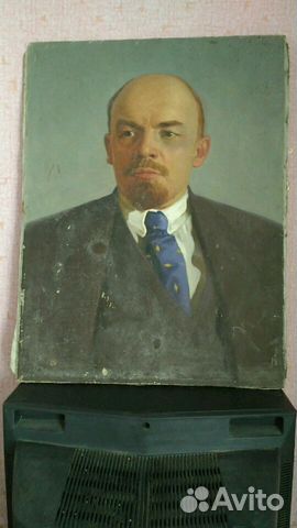 Портрет Ленина, масло, Севастополь 1965 г Портрет Ленина, масло, Севастополь 1965 г
