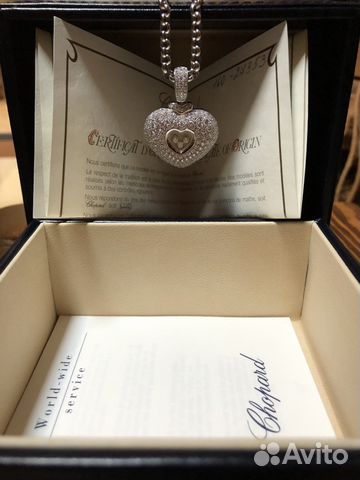 Подвеска кулон Chopard оригинал белое золото
