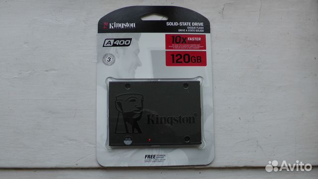SSD диск Kingston + Адаптер для SSD HDD