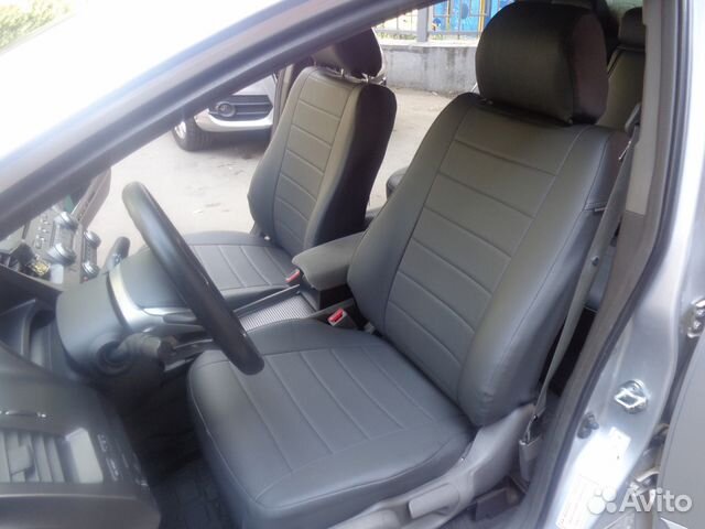 Автомобильные чехлы черные Honda Civic viii