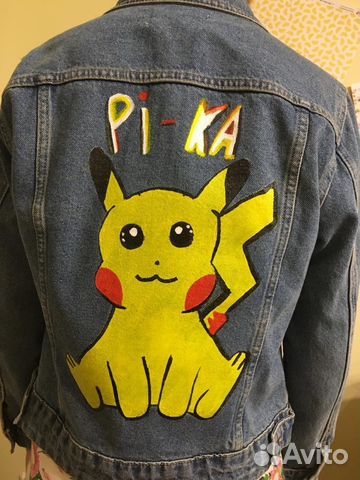 Джинсовая куртка Southern с ярким модным принтом Джинсовая куртка Southern с ярким модным принтом