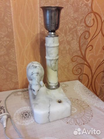 Лампа настольная. Винтаж, антиквариат, 20 век